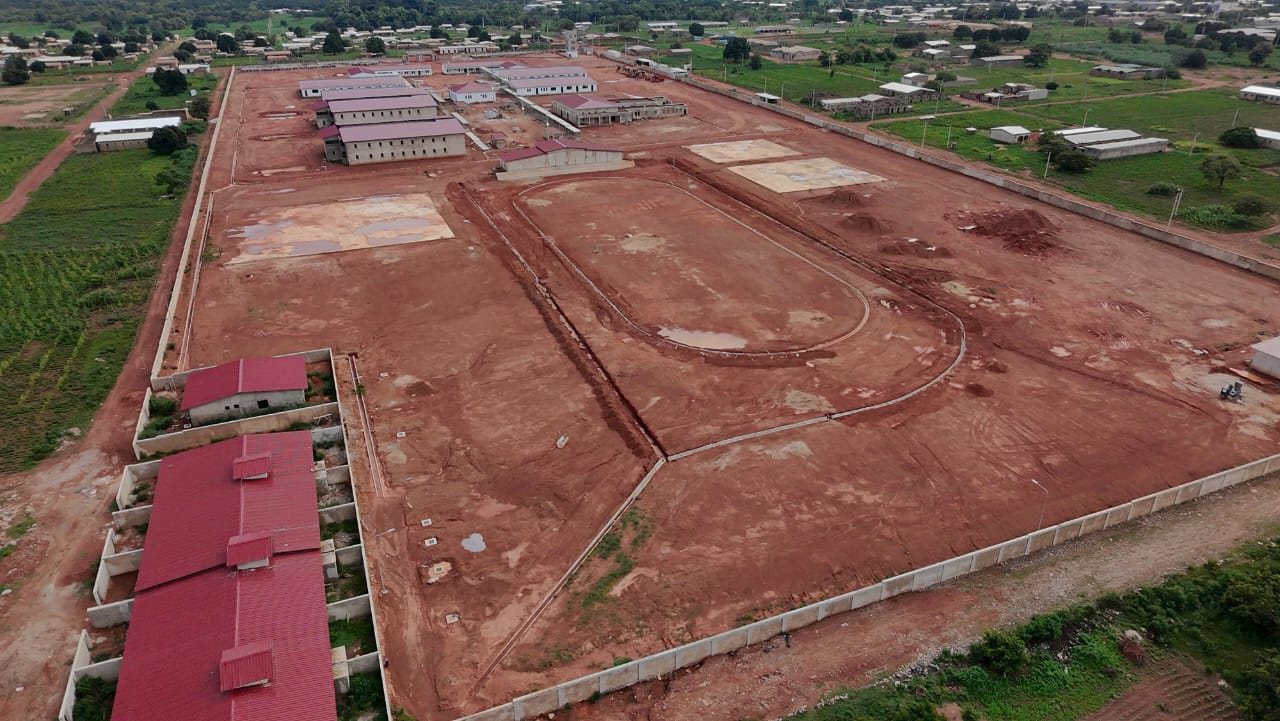 Vue drone du Lycée d'excellence jeunes filles de Korhogo